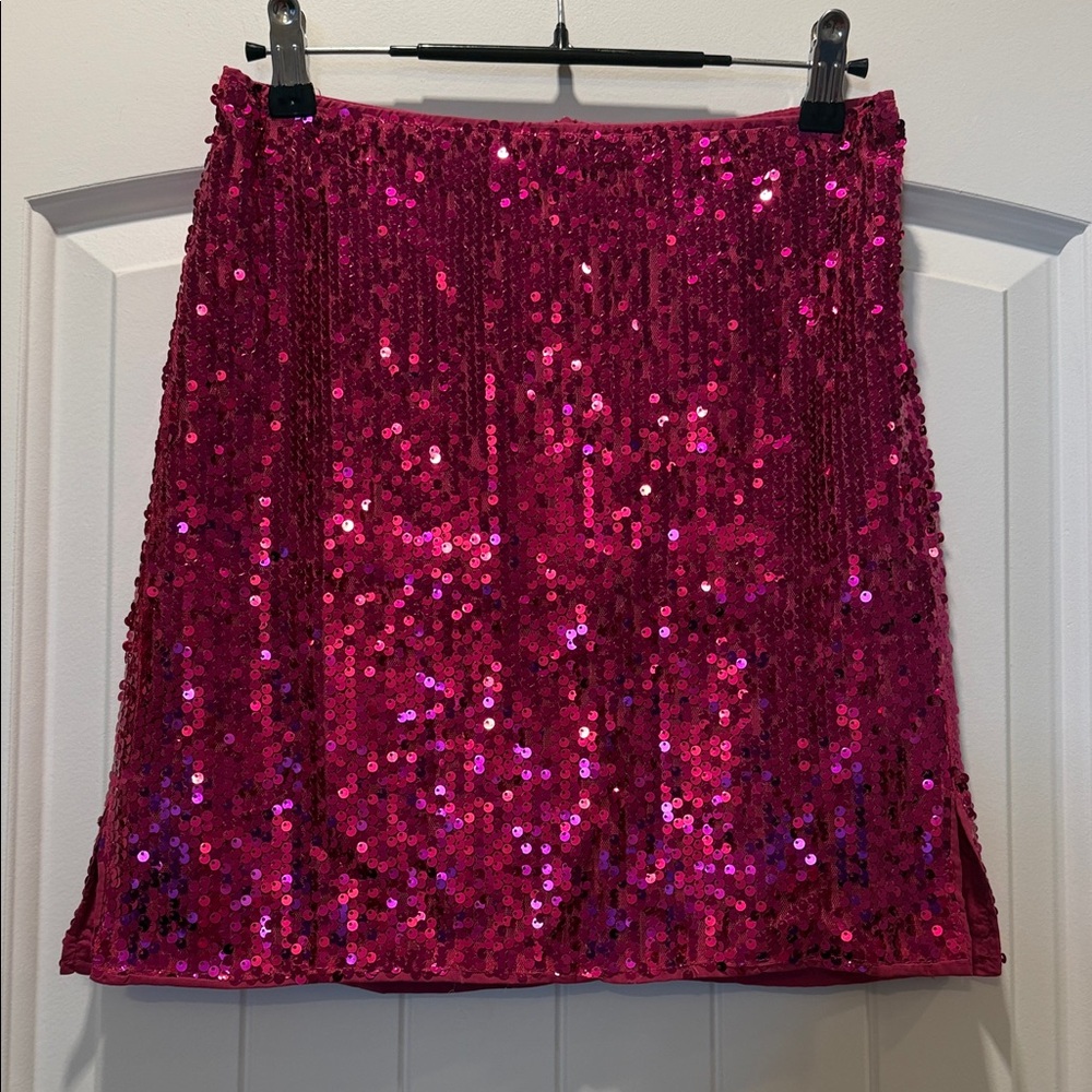 Sequin Pink Skirt